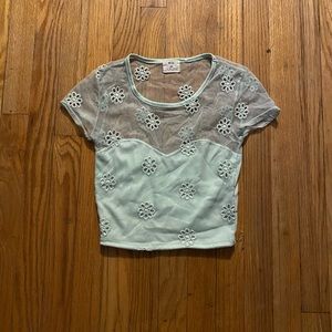 cute lace flower top